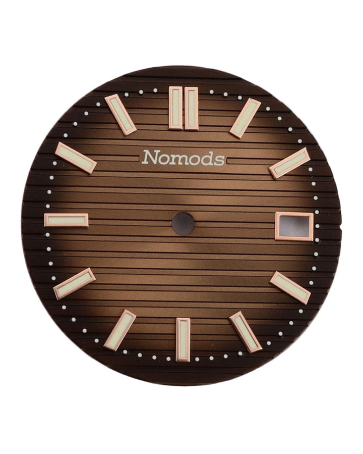 Nomods Dial for Nautilus Seikonaut Seiko Mod NH35 Copper / Chocolate