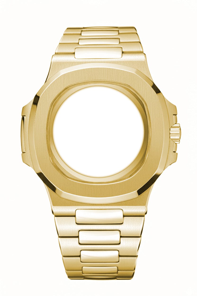 Seikonaut 40mm Seiko Mod Case – Gold finish, champagne tone