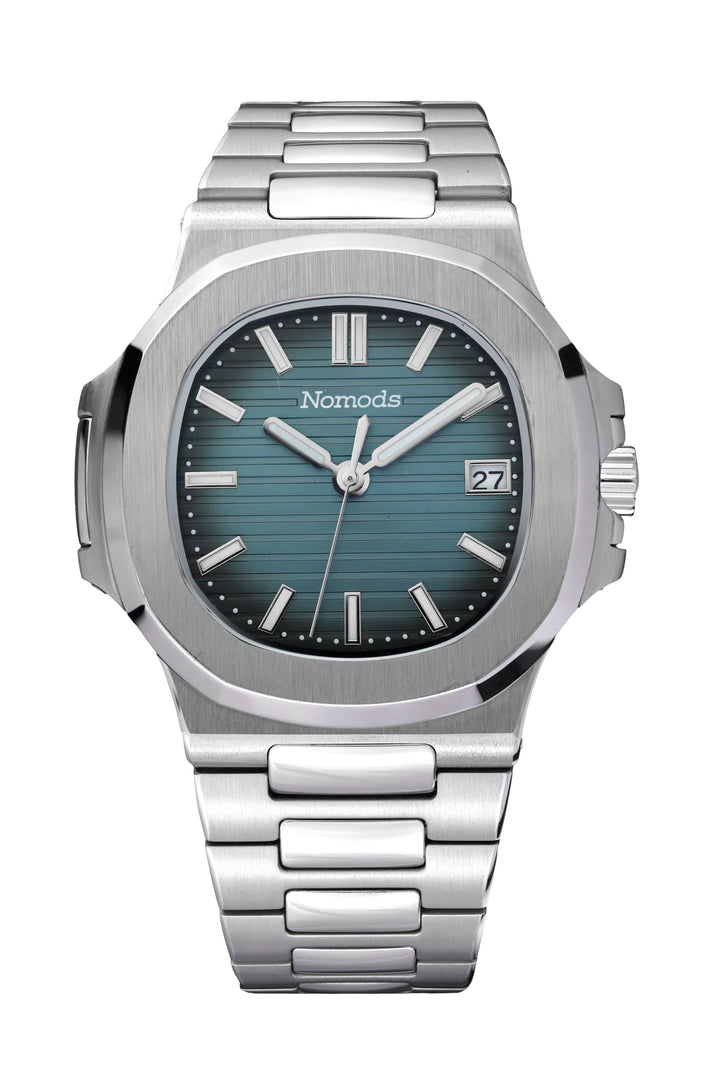 Seiko Mod Nautilus 40mm Watch – Blue sunburst dial