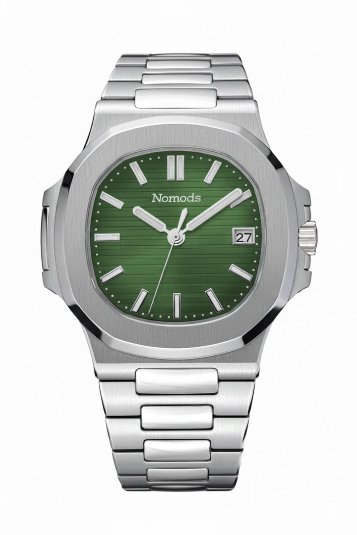 Seiko Mod Nautilus 40mm Watch – Green sunburst dial