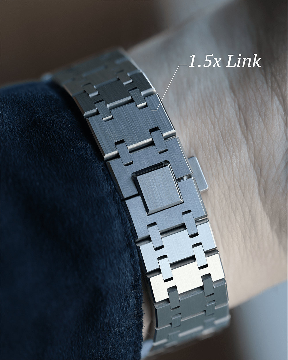Nomods Royal Oak 37mm Seiko Mod Extended 1.5x Link
