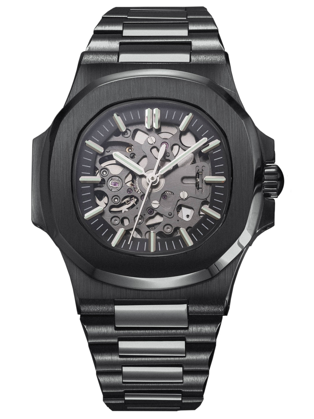Nomods Seiko mod - Nautilus Skeleton Black