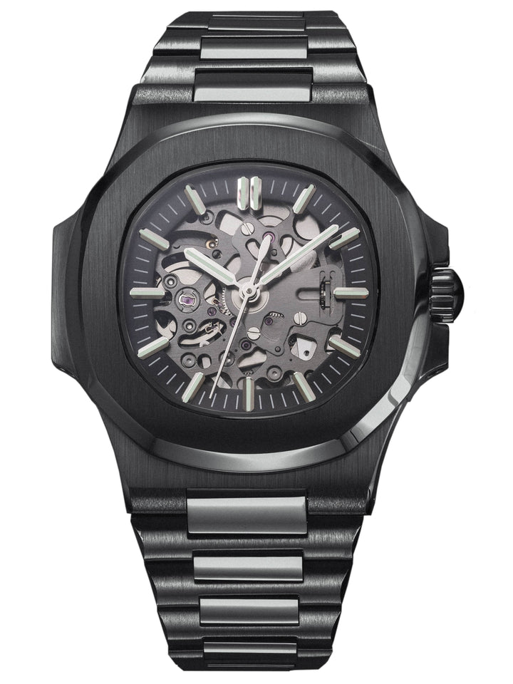 Nomods Seiko mod - Nautilus Skeleton Black