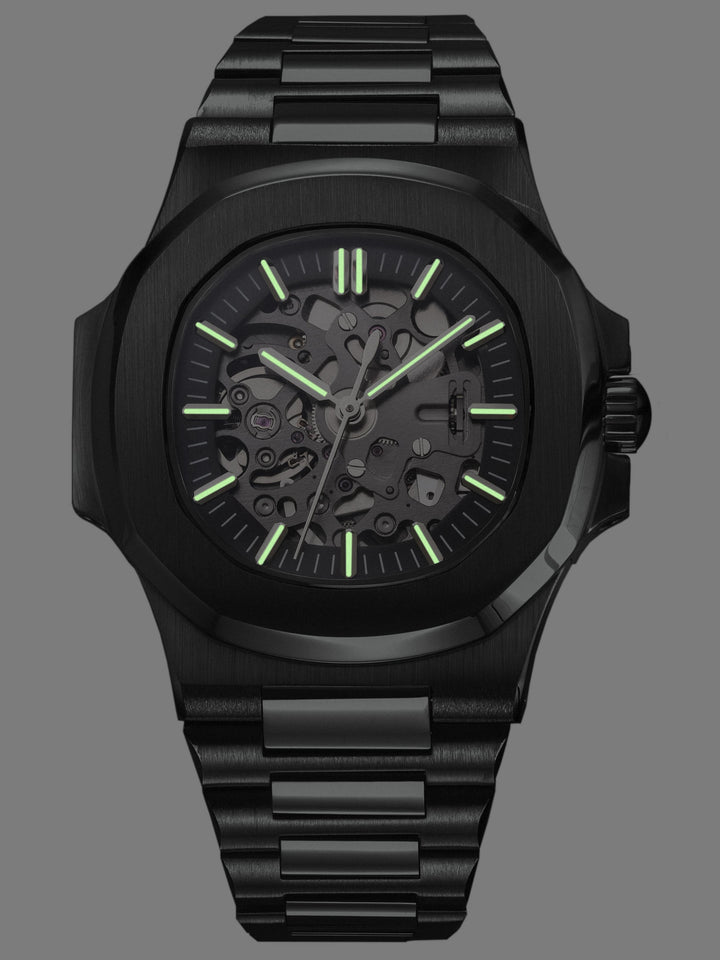 Nomods Seiko mod - Nautilus Skeleton Black