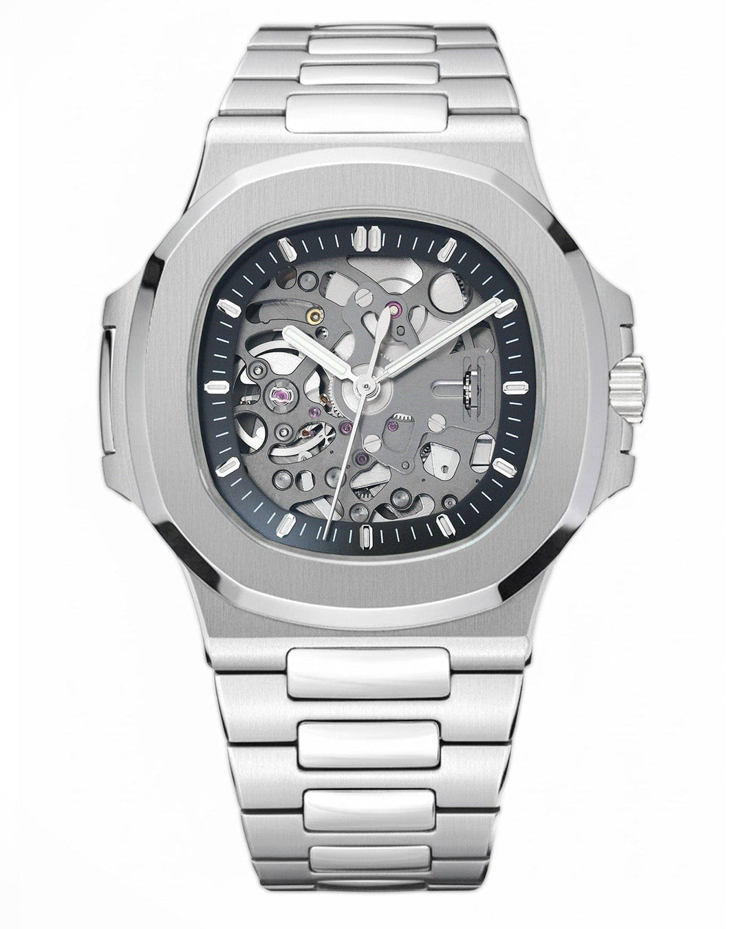 Nomods Seiko mod - Nautilus Skeleton Silver