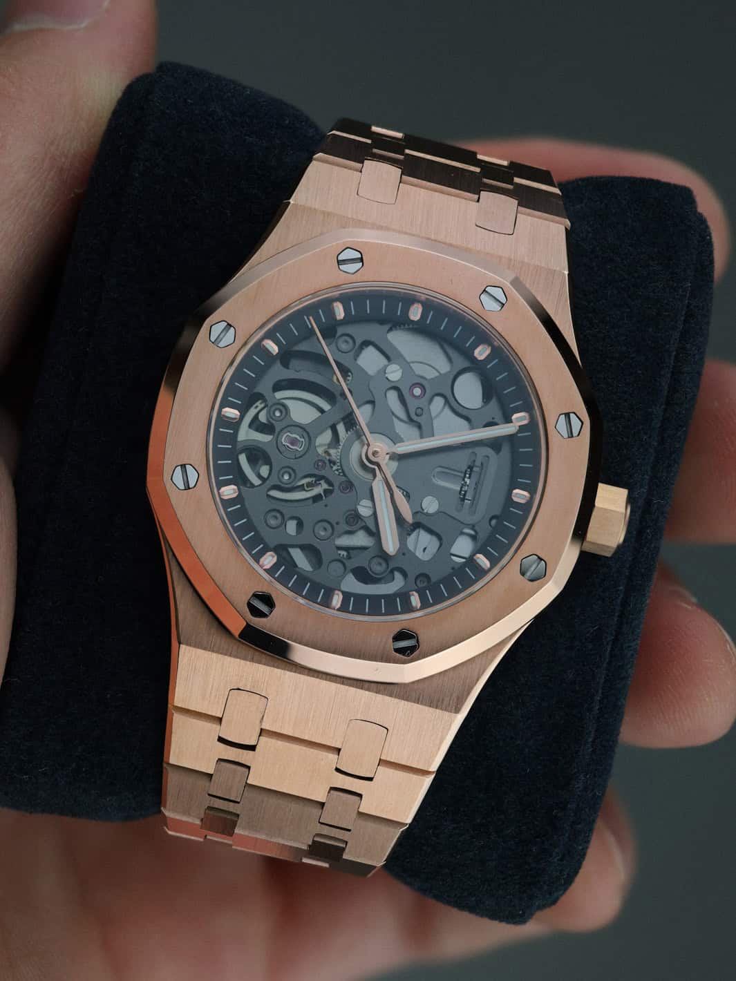 Nomods Seiko mod – Royal Oak 37mm Rose Gold