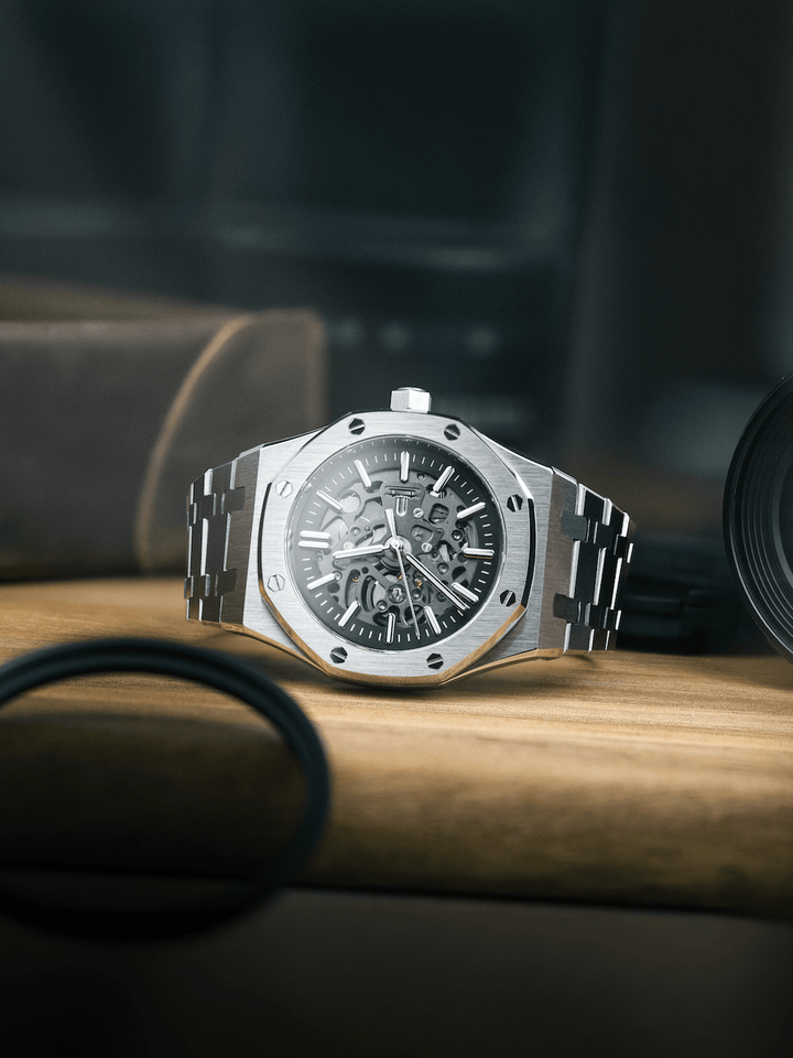 Nomods Seiko Mod -  Royal Oak Skeleton 41mm Silver