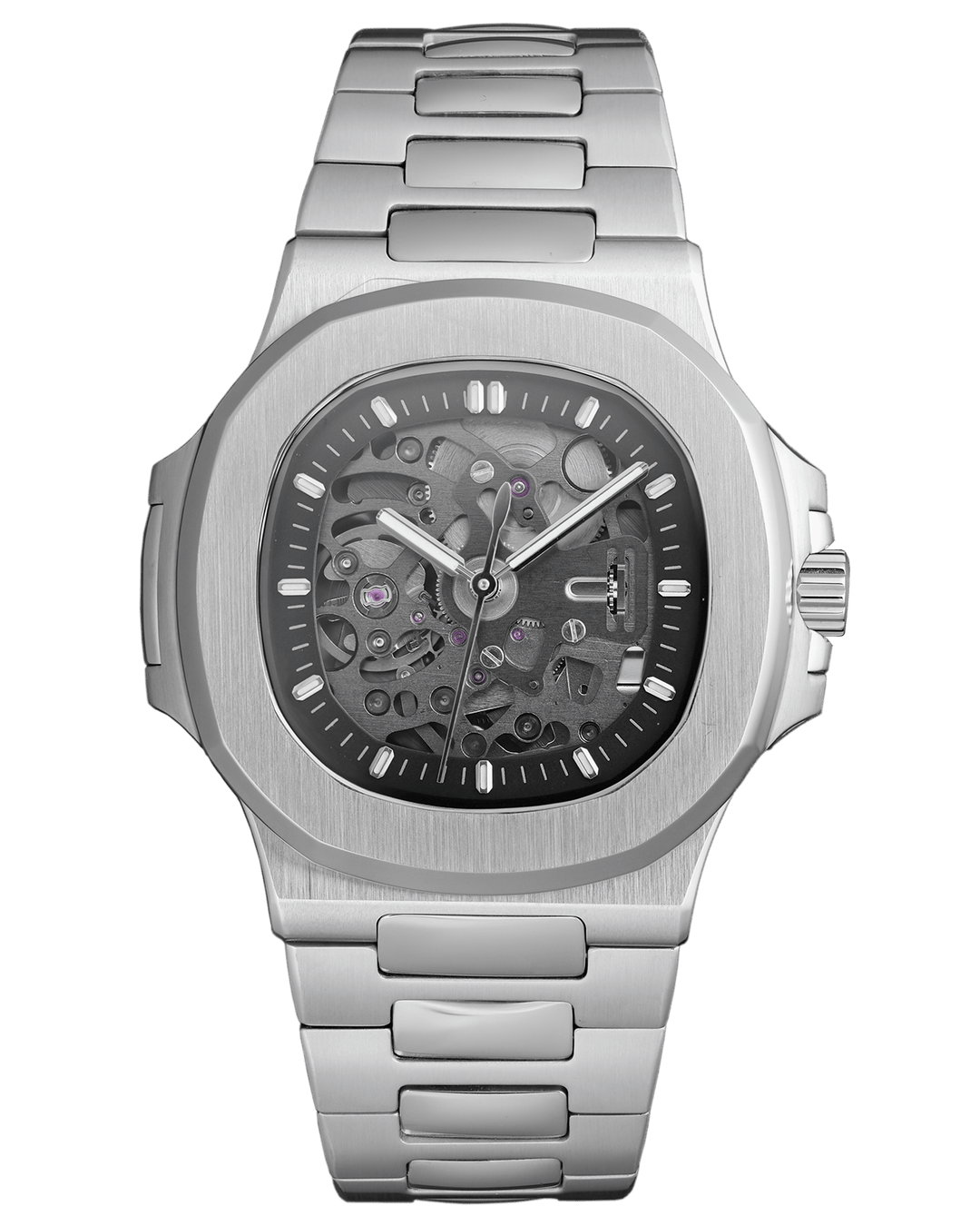 Nomods Seikonaut / Nautilus Style Seiko Modding Case Ultrathin Silver