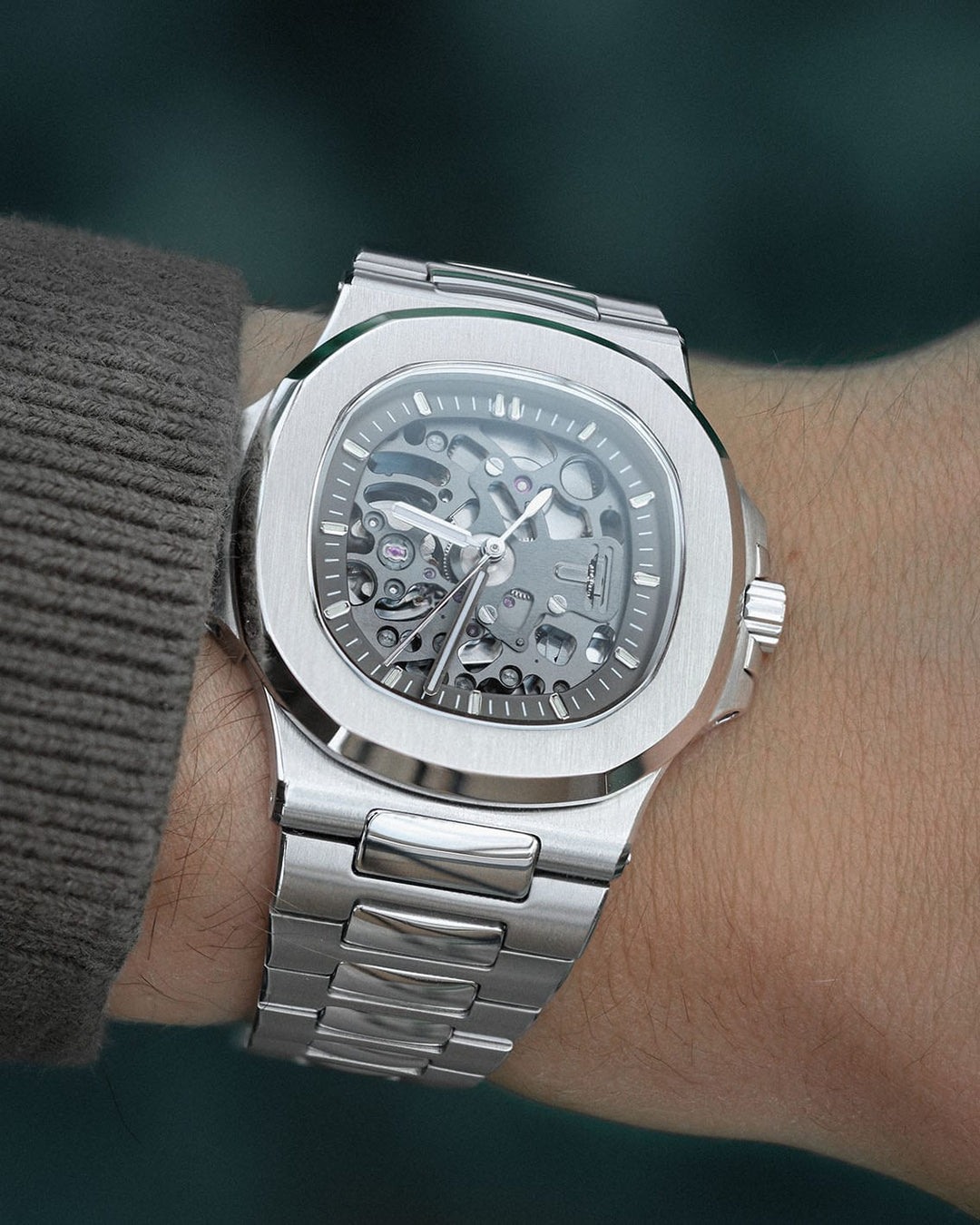 Nomods Seikonaut / Nautilus Style Seiko Modding Case Ultrathin Silver