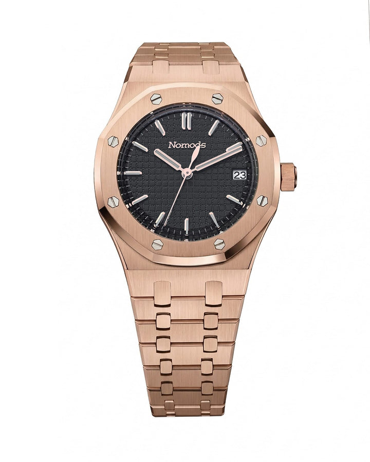 Nomods Watches Royal Oak 37mm – Rose Gold / Black